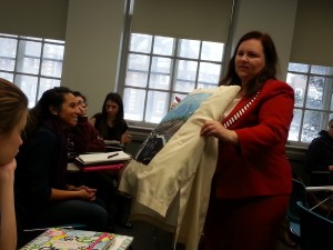 Regina Holliday Talking to Hu's Class