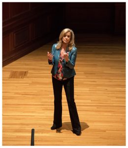 woman speaking