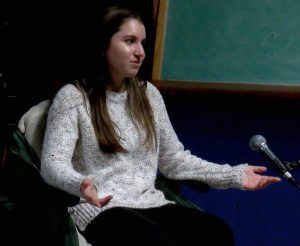 girl speaking