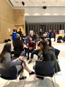 group speaking