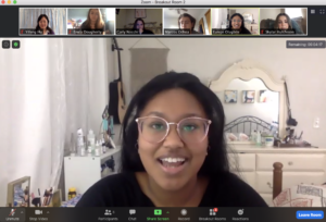 woman on zoom