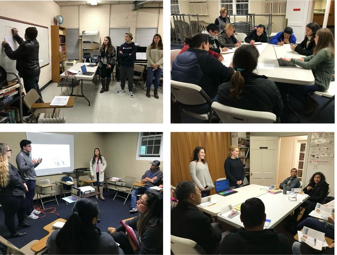 collage of classroom shots