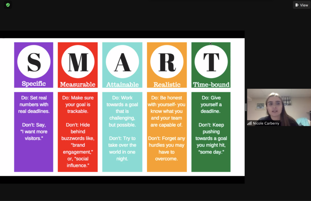 screenshot of presentation
